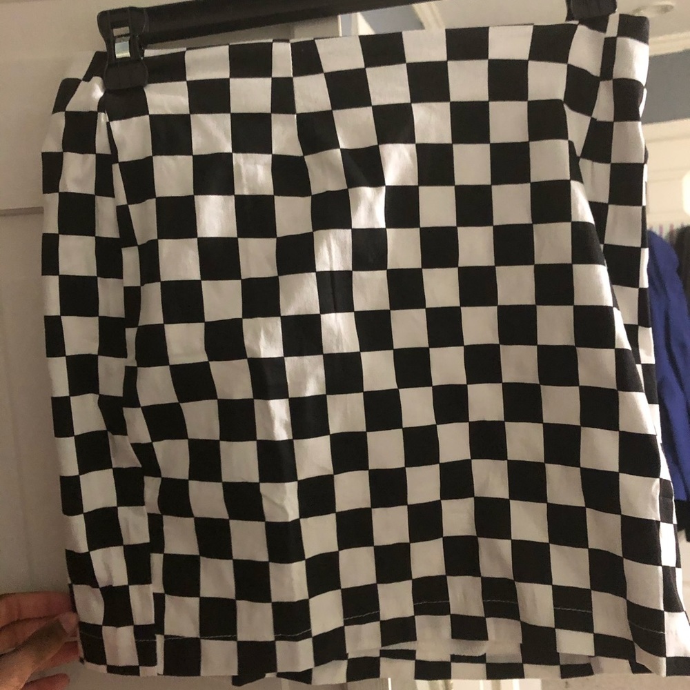 Checkered Mini Skirt